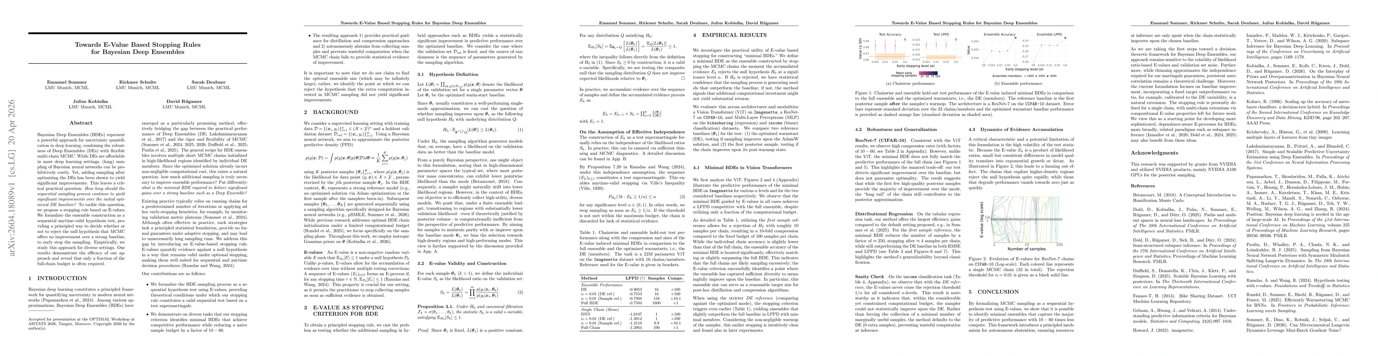 Thumbnail for Towards E-Value Based Stopping Rules for Bayesian Deep Ensembles
