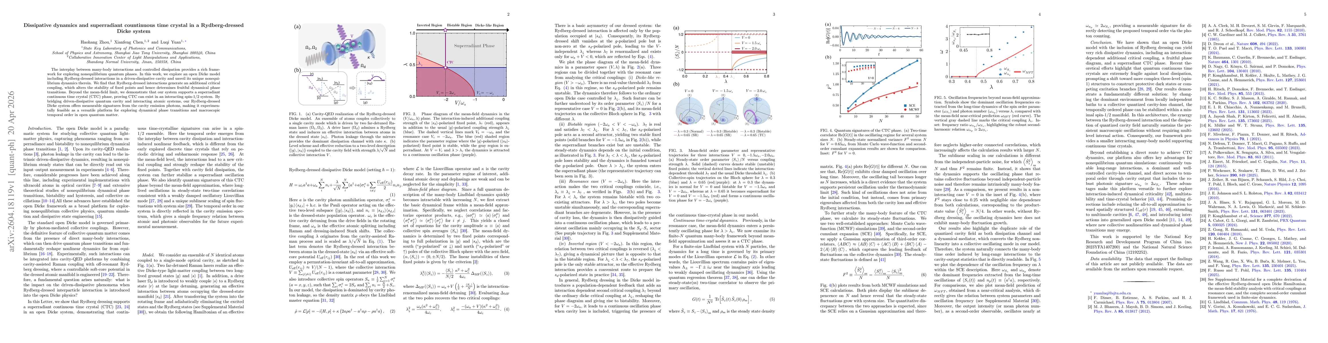 Thumbnail for Dissipative dynamics and superradiant countinuous time crystal in a Rydberg-dressed Dicke system