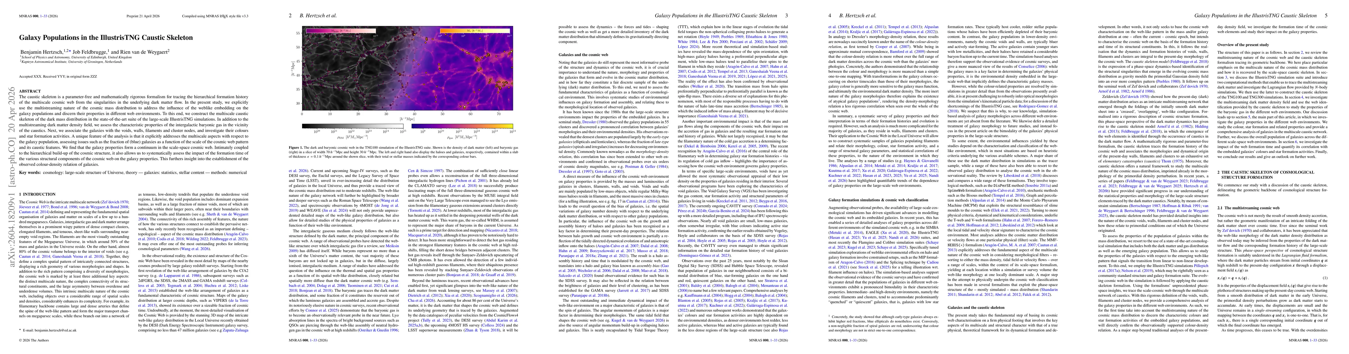 Thumbnail for Galaxy Populations in the IllustrisTNG Caustic Skeleton