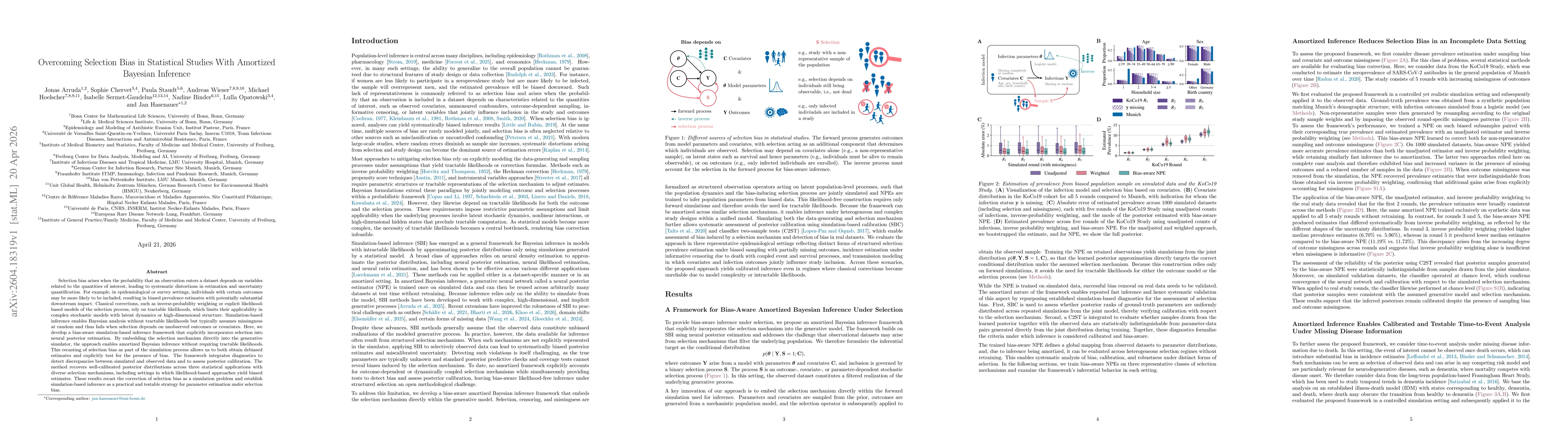 Thumbnail for Overcoming Selection Bias in Statistical Studies With Amortized Bayesian Inference