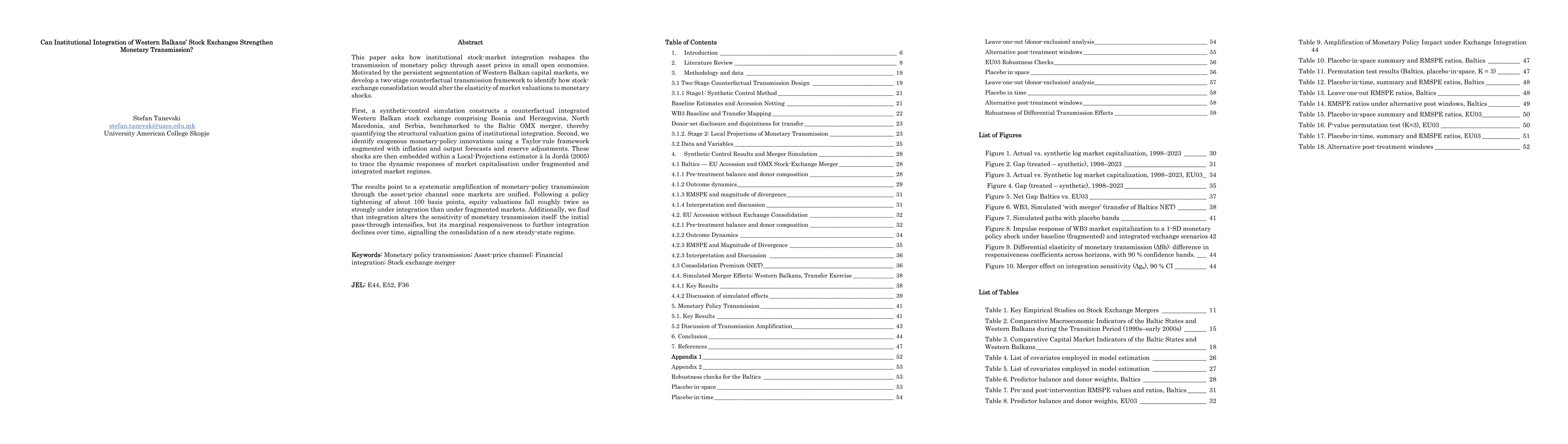 Thumbnail for Can Institutional Integration of Western Balkans Stock Exchanges Strengthen Monetary Transmission?