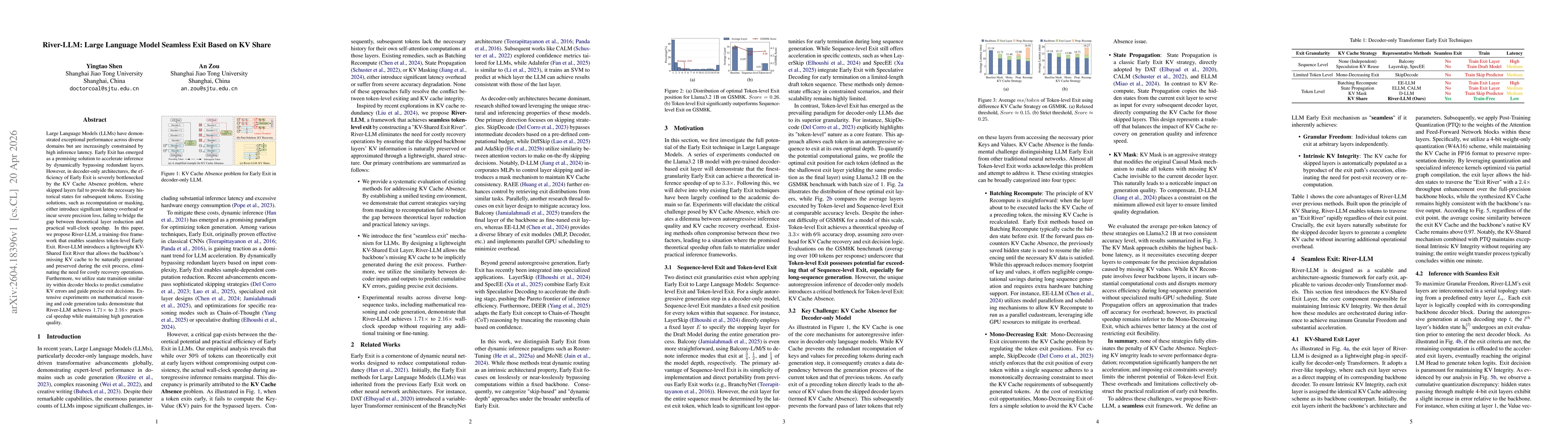 Thumbnail for River-LLM: Large Language Model Seamless Exit Based on KV Share