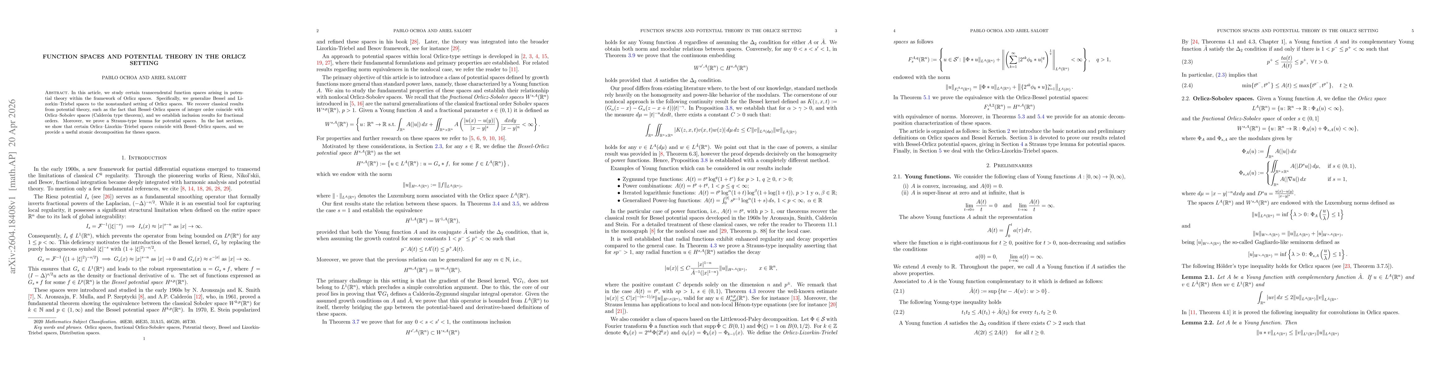 Thumbnail for Function spaces and potential theory in the Orlicz setting