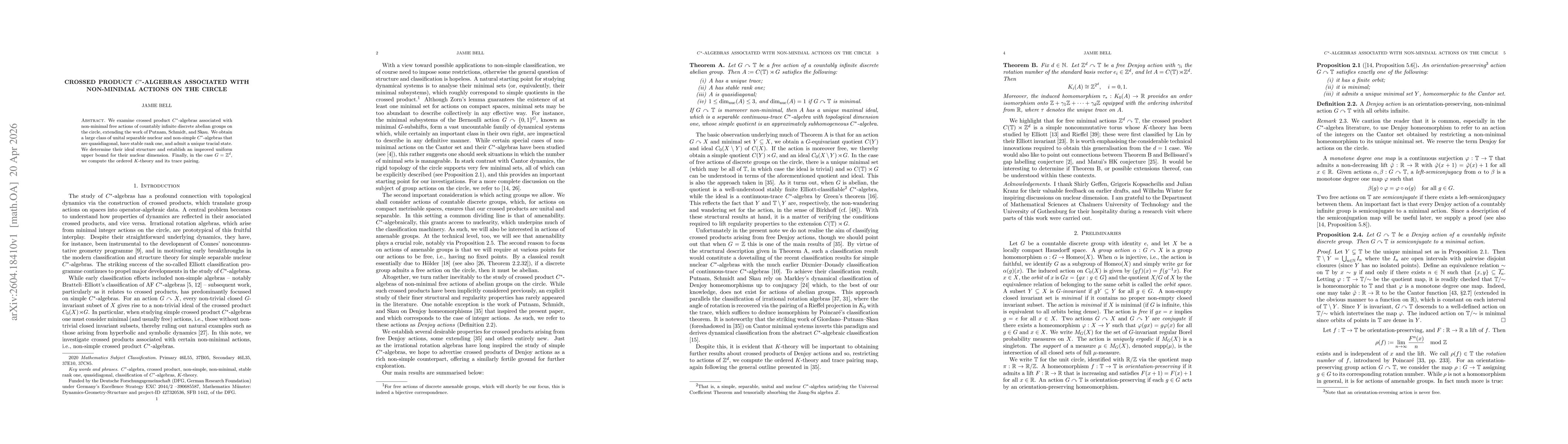 Thumbnail for Crossed product C*-algebras associated with non-minimal actions on the circle