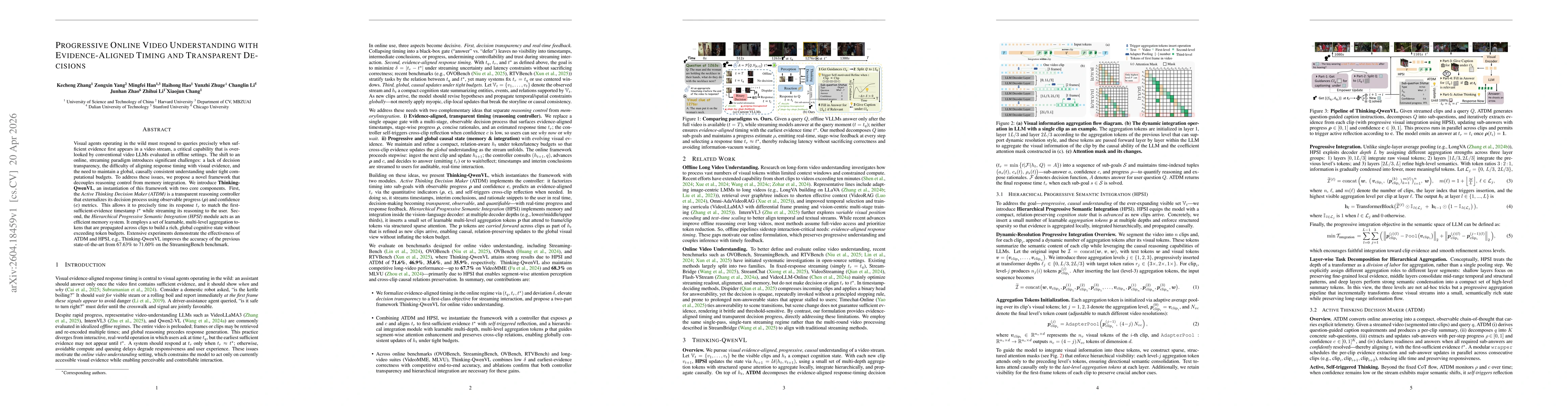 Thumbnail for Progressive Online Video Understanding with Evidence-Aligned Timing and Transparent Decisions