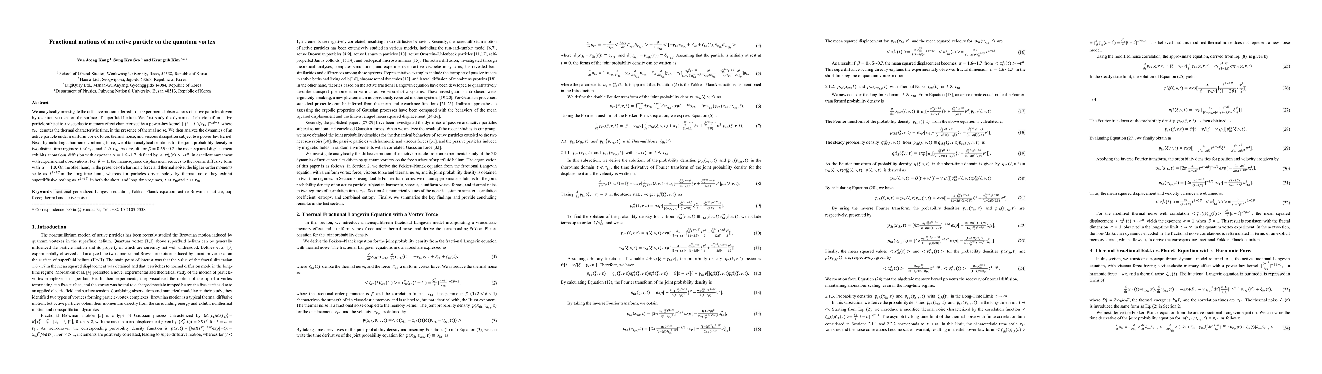 Thumbnail for Fractional motions of an active particle on the quantum vortex