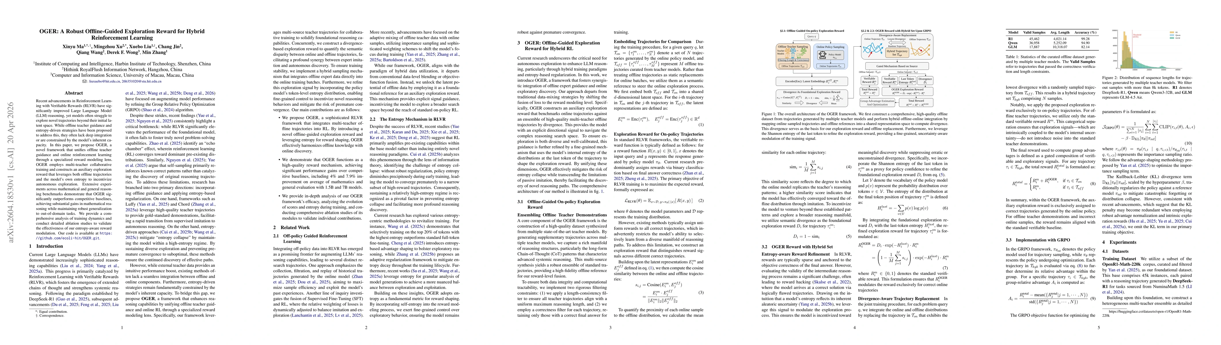 Thumbnail for OGER: A Robust Offline-Guided Exploration Reward for Hybrid Reinforcement Learning
