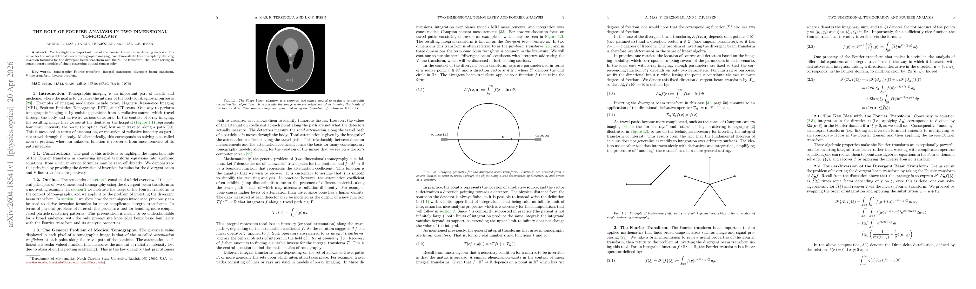 Thumbnail for Two-Dimensional Tomography and Fourier Analysis