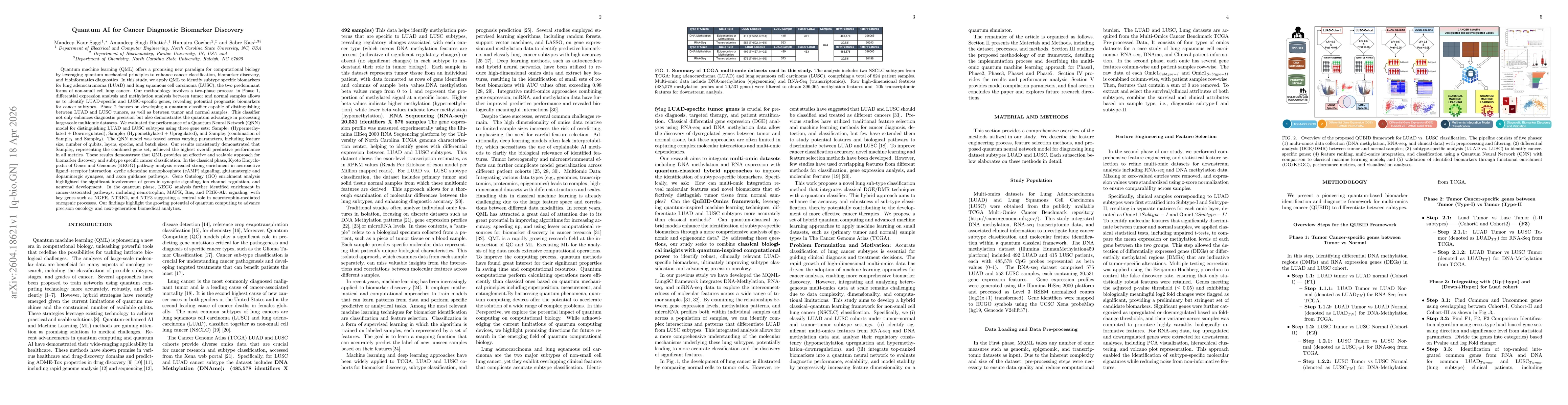 Thumbnail for Quantum AI for Cancer Diagnostic Biomarker Discovery