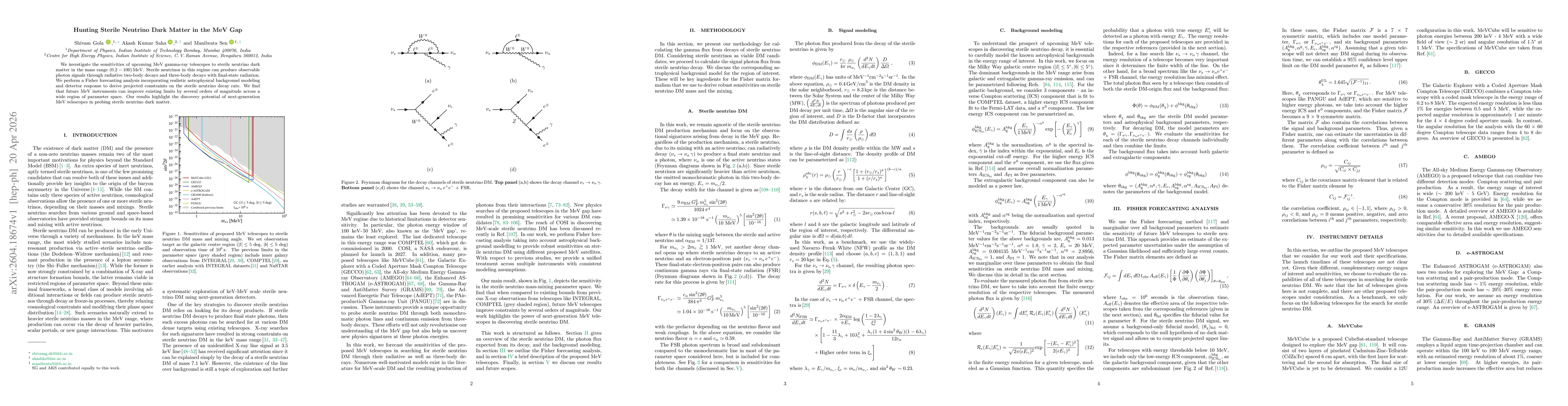 Thumbnail for Hunting Sterile Neutrino Dark Matter in the MeV Gap