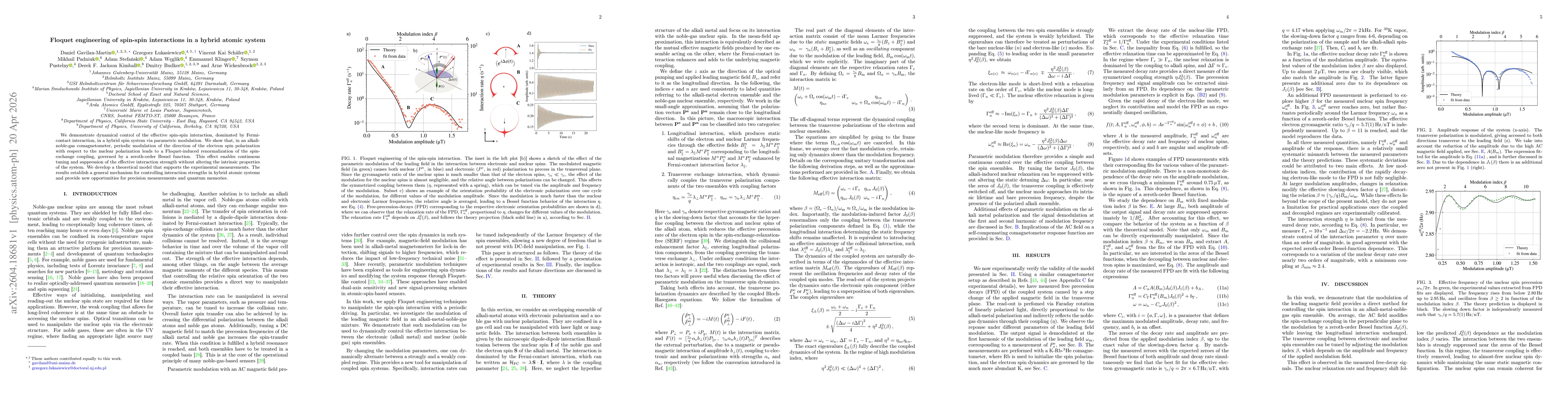 Thumbnail for Floquet engineering of spin-spin interactions in a hybrid atomic system