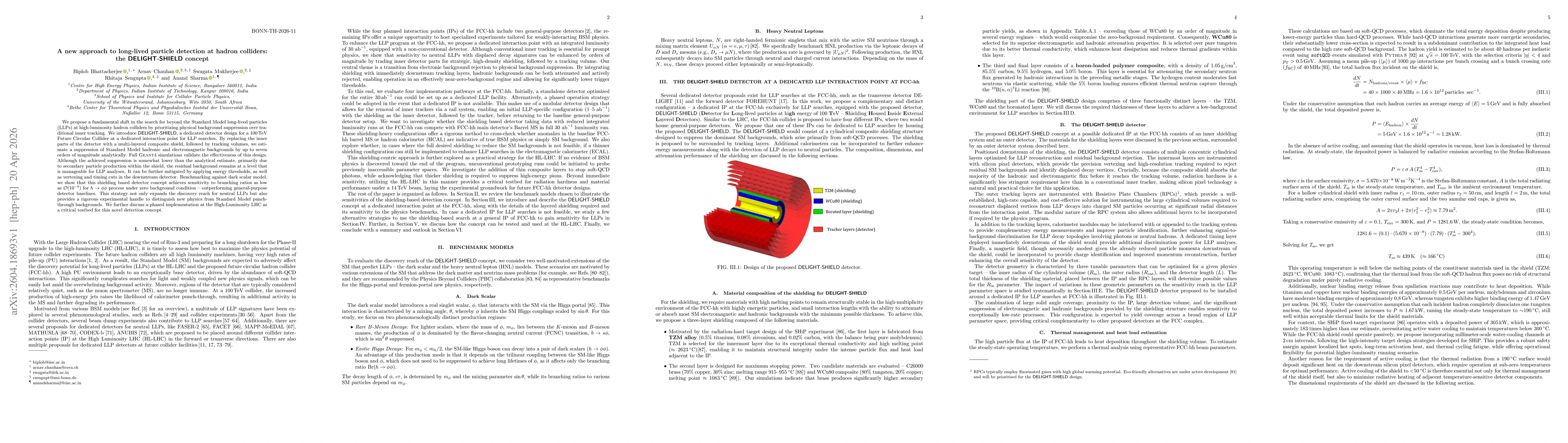 Thumbnail for A new approach to long-lived particle detection at hadron colliders: the $\textsf{DELIGHT-SHIELD}$ concept