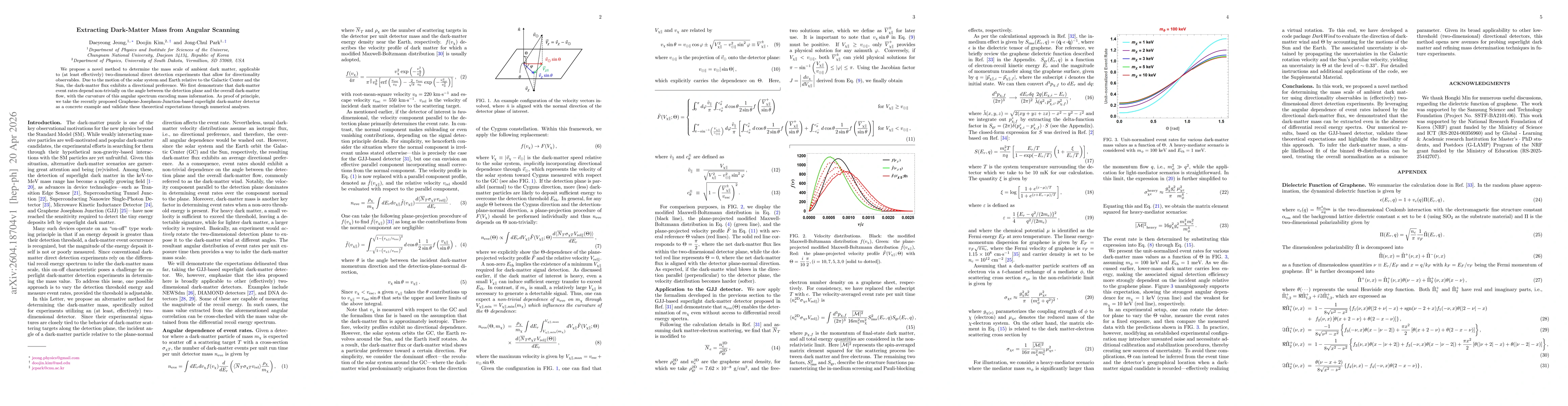 Thumbnail for Extracting Dark-Matter Mass from Angular Scanning