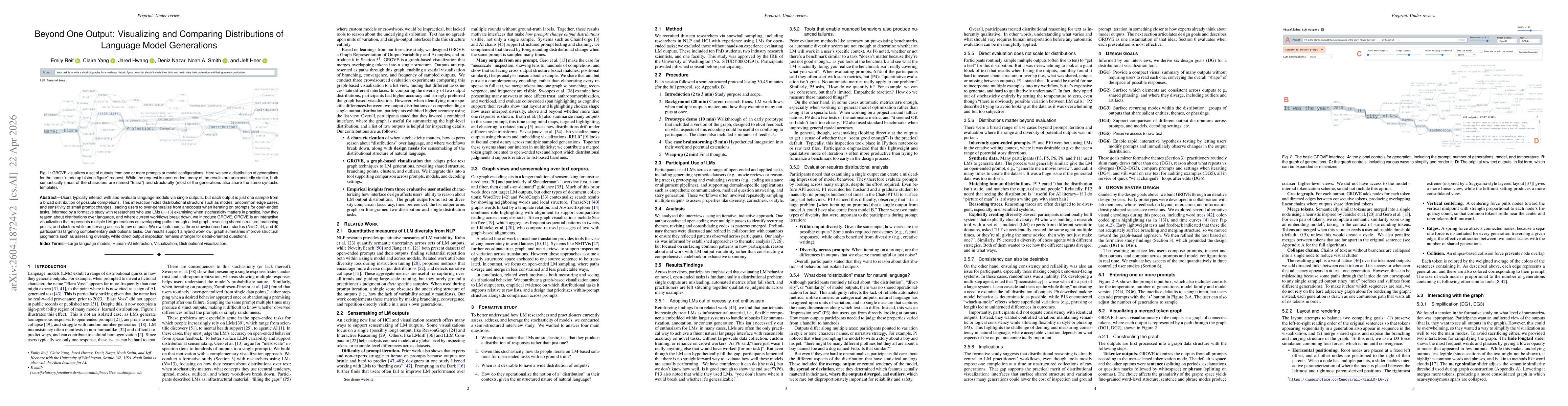 Thumbnail for Beyond One Output: Visualizing and Comparing Distributions of Language Model Generations