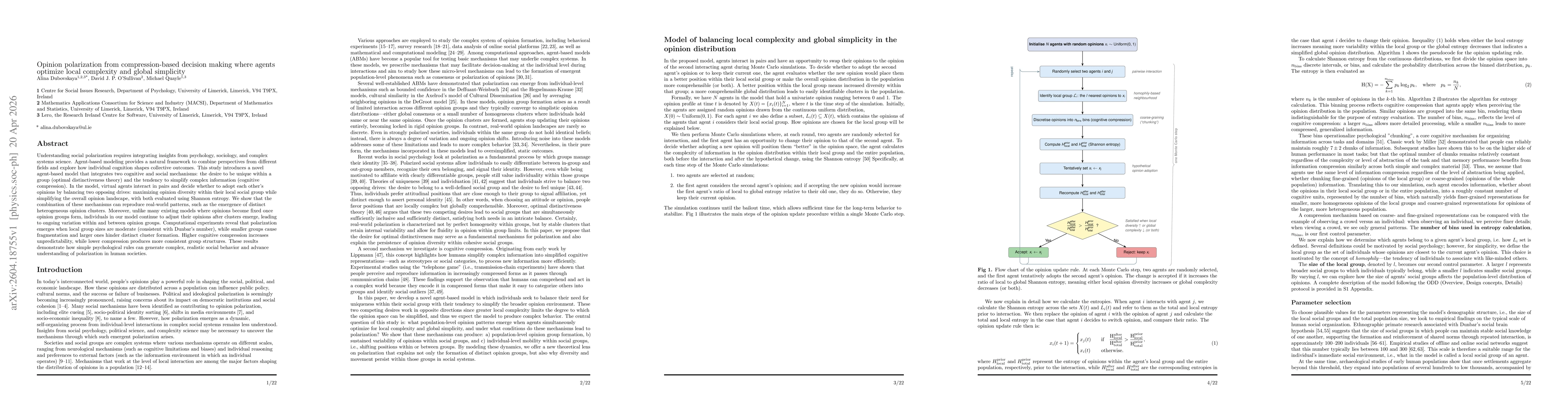 Thumbnail for Opinion polarization from compression-based decision making where agents optimize local complexity and global simplicity