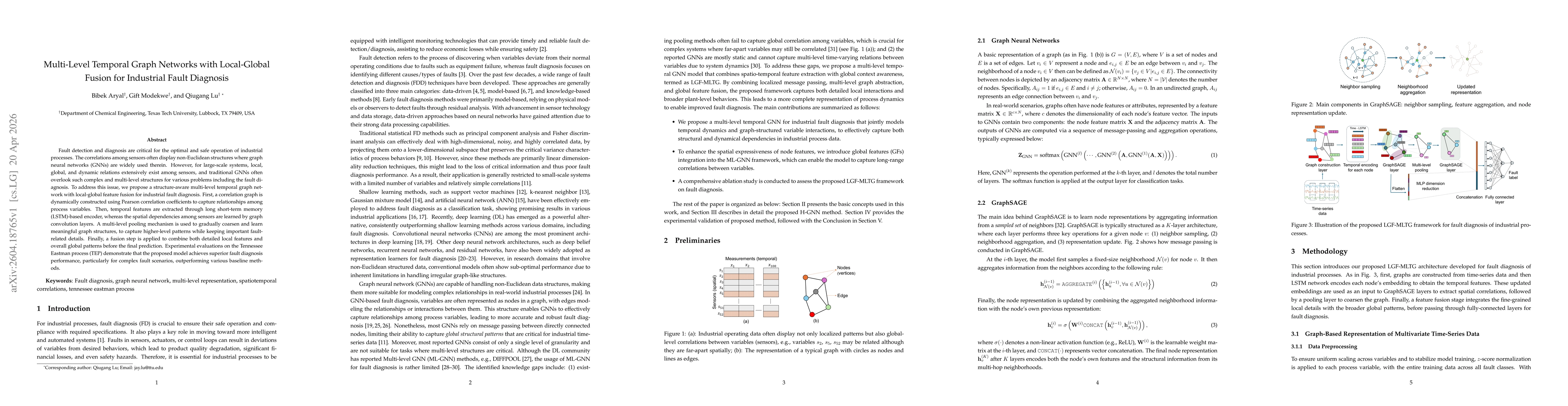 Thumbnail for Multi-Level Temporal Graph Networks with Local-Global Fusion for Industrial Fault Diagnosis