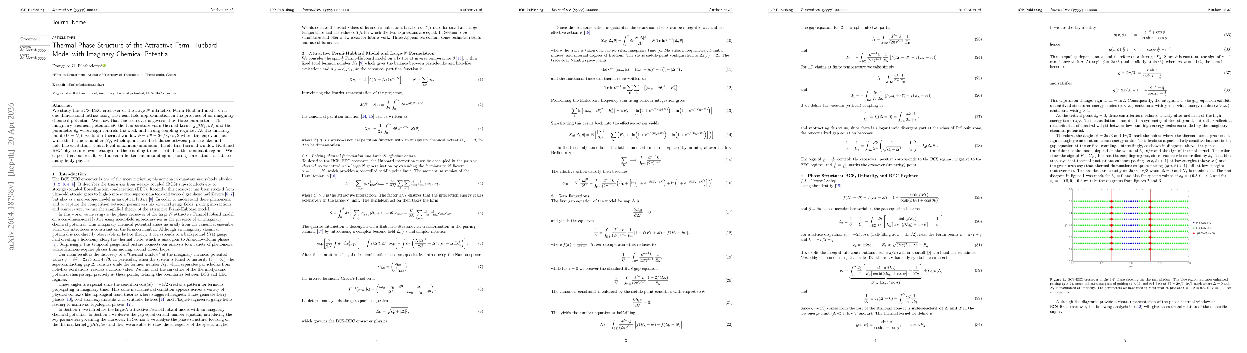 Thumbnail for Thermal Phase Structure of the Attractive Fermi Hubbard Model with Imaginary Chemical Potential