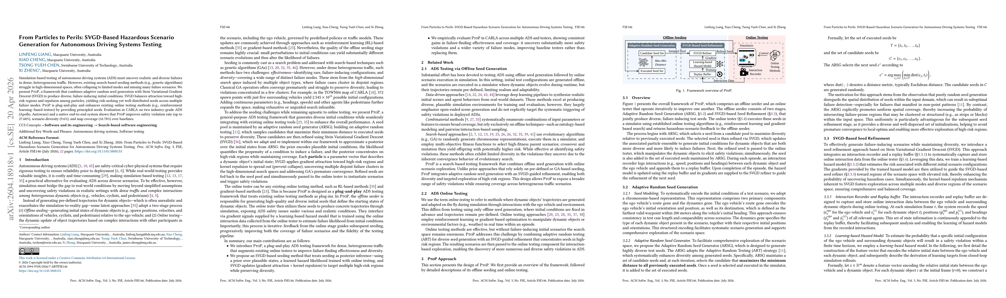 Thumbnail for From Particles to Perils: SVGD-Based Hazardous Scenario Generation for Autonomous Driving Systems Testing