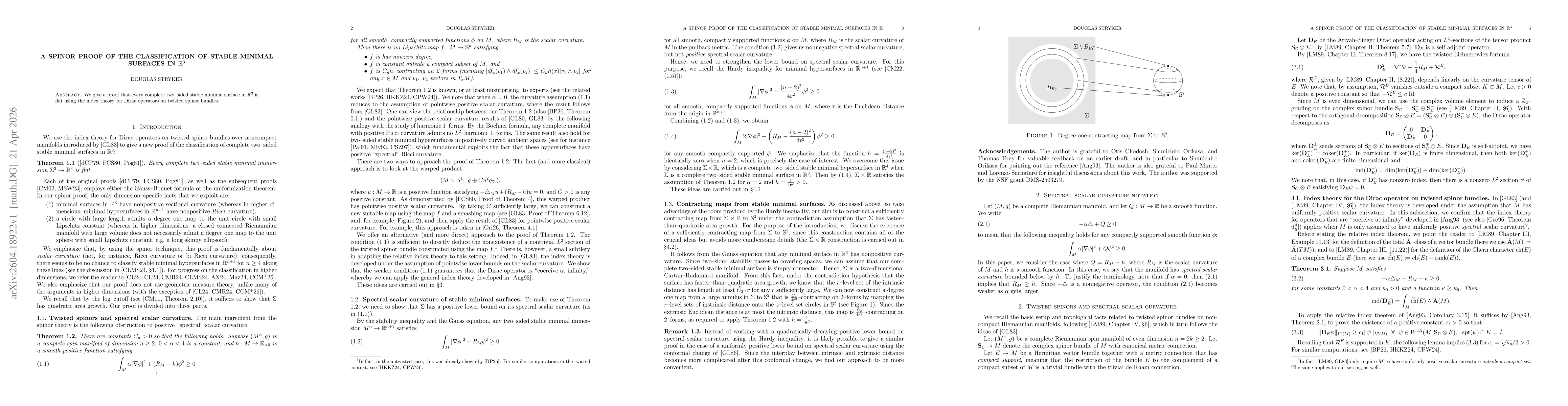 Thumbnail for A spinor proof of the classification of stable minimal surfaces in $\mathbb{R}^3$