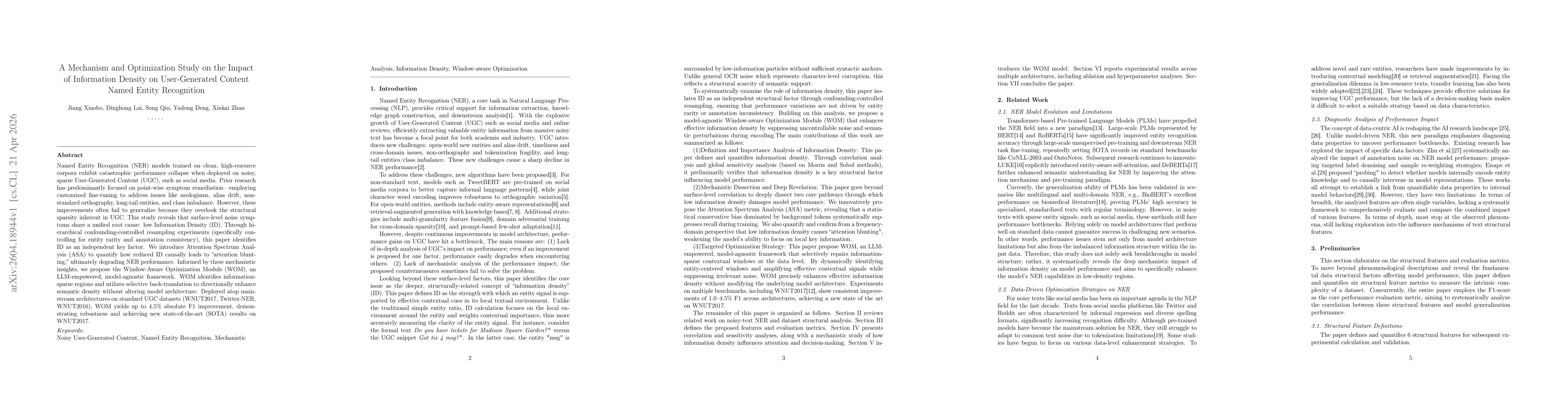 Thumbnail for A Mechanism and Optimization Study on the Impact of Information Density on User-Generated Content Named Entity Recognition