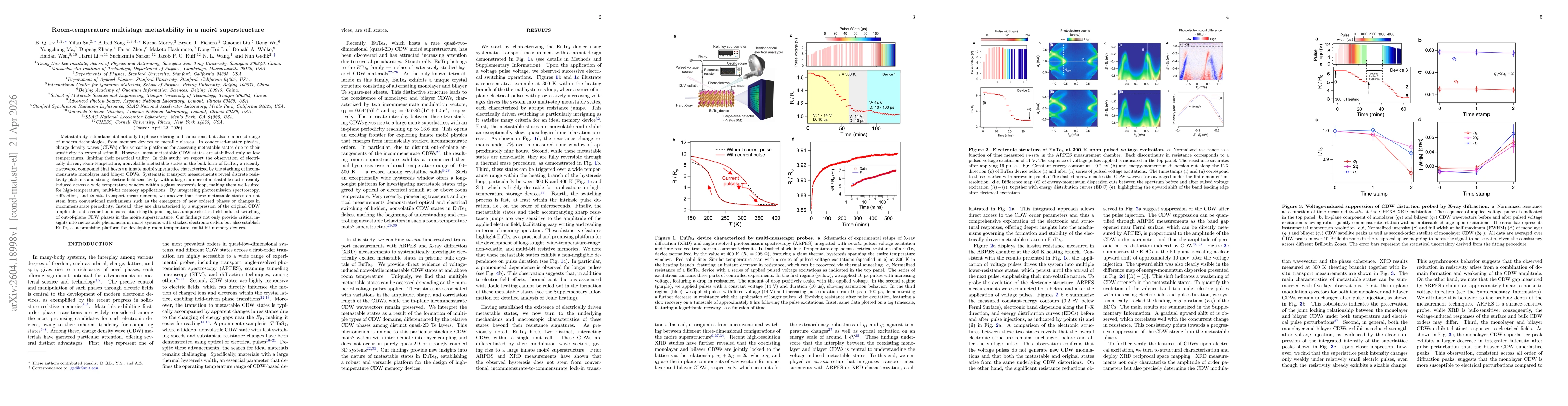 Thumbnail for Room-temperature multistage metastability in a moiré superstructure