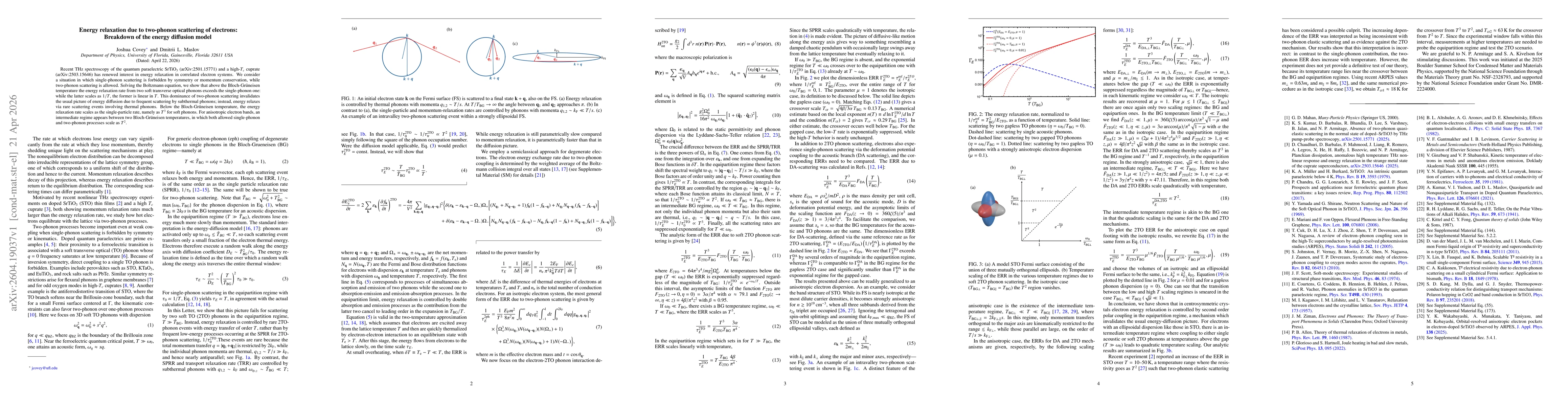 Thumbnail for Energy relaxation due to two-phonon scattering of electrons: Breakdown of the energy diffusion model