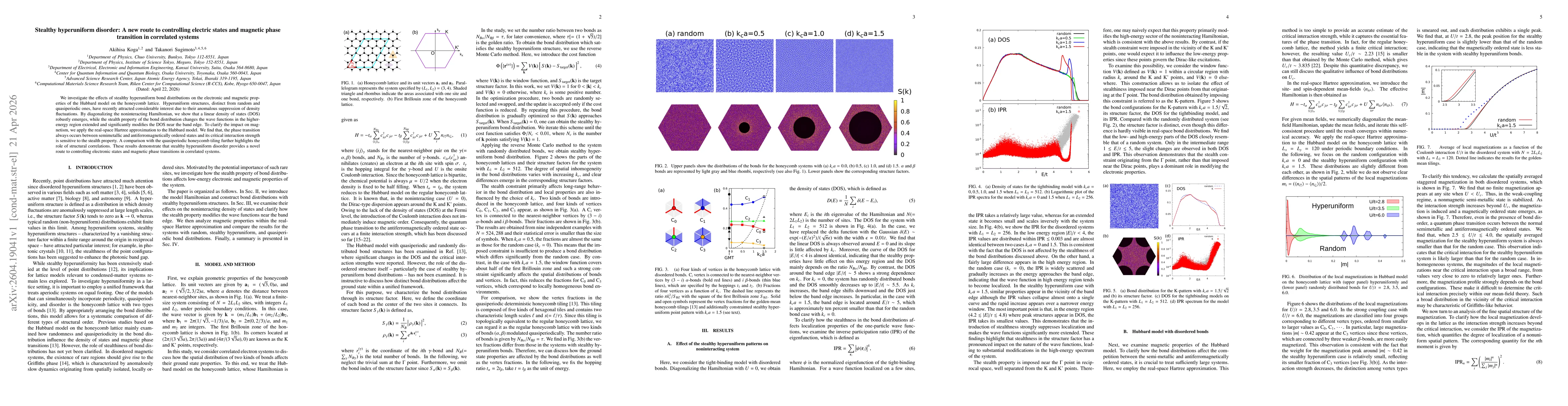 Thumbnail for Stealthy hyperuniform disorder: A new route to controlling electric states and magnetic phase transition in correlated systems
