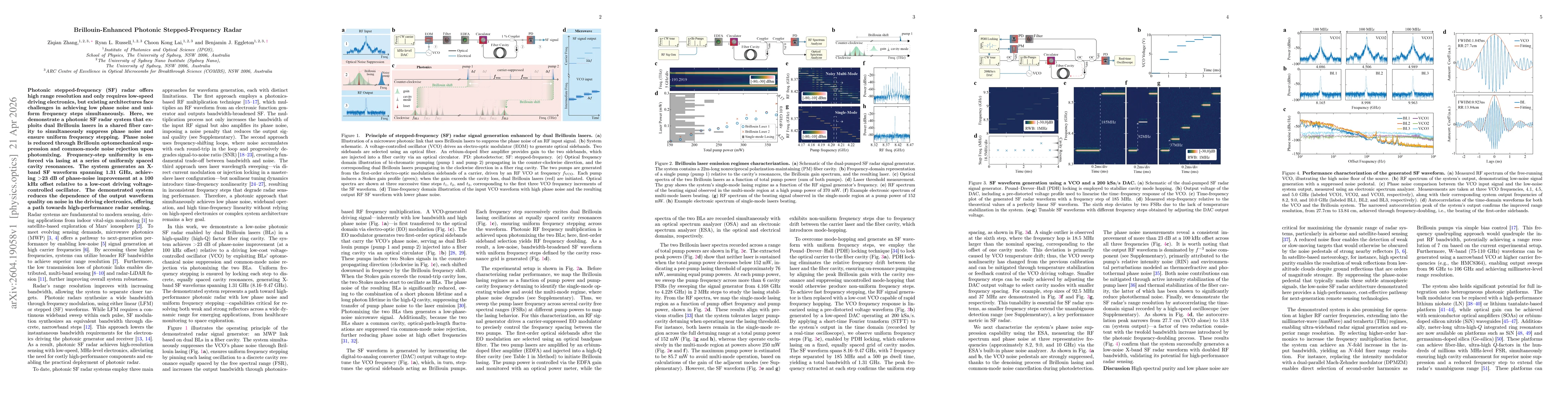 Thumbnail for Brillouin-Enhanced Photonic Stepped-Frequency Radar