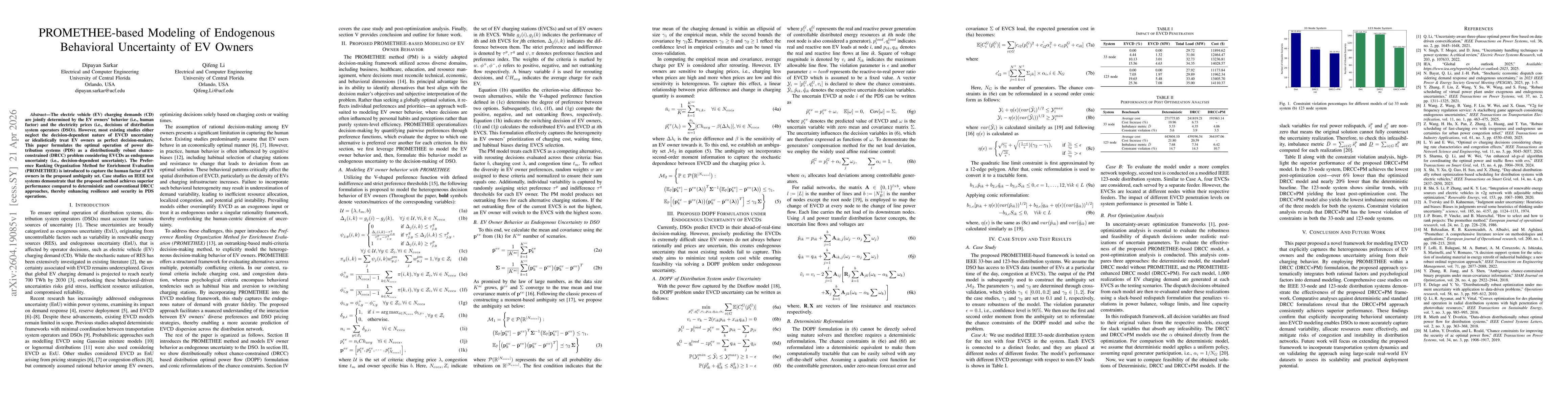 Thumbnail for PROMETHEE-based Modeling of Endogenous Behavioral Uncertainty of EV Owners