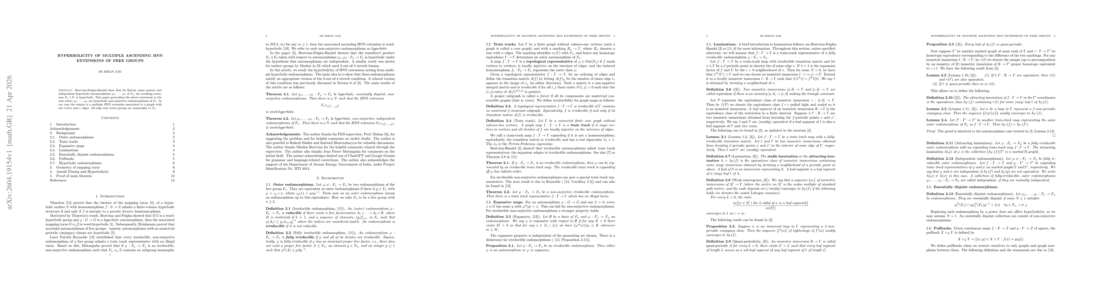 Thumbnail for Hyperbolicity of Multiple Ascending HNN Extensions of Free Groups
