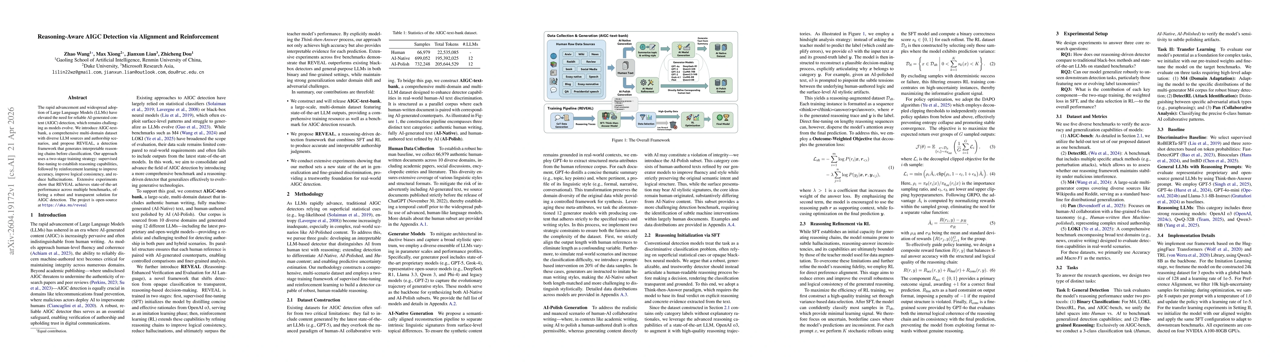 Thumbnail for Reasoning-Aware AIGC Detection via Alignment and Reinforcement