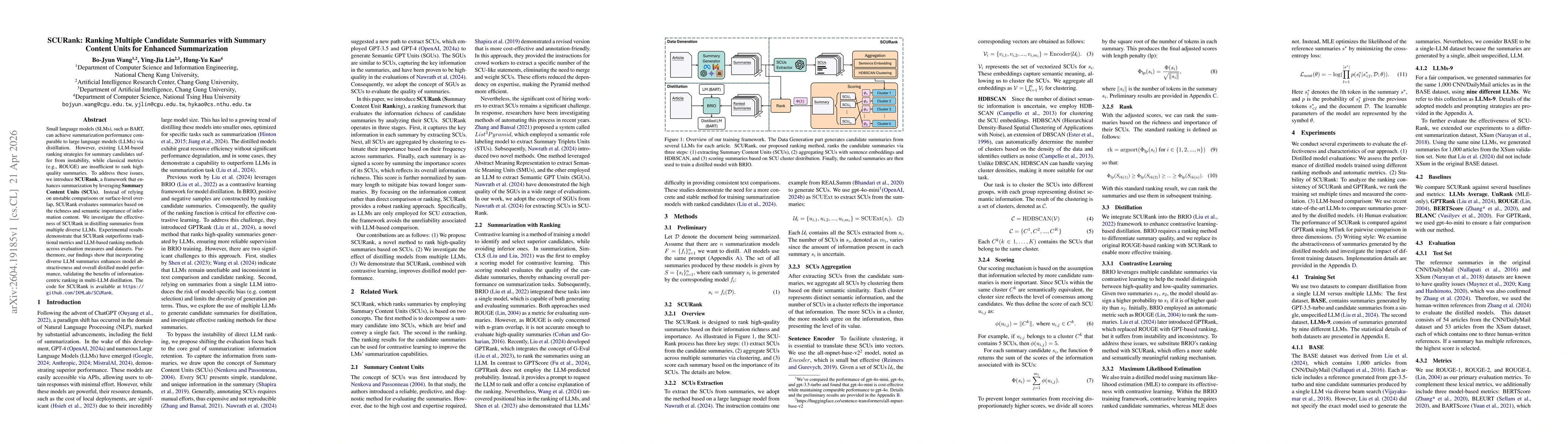 Thumbnail for SCURank: Ranking Multiple Candidate Summaries with Summary Content Units for Enhanced Summarization