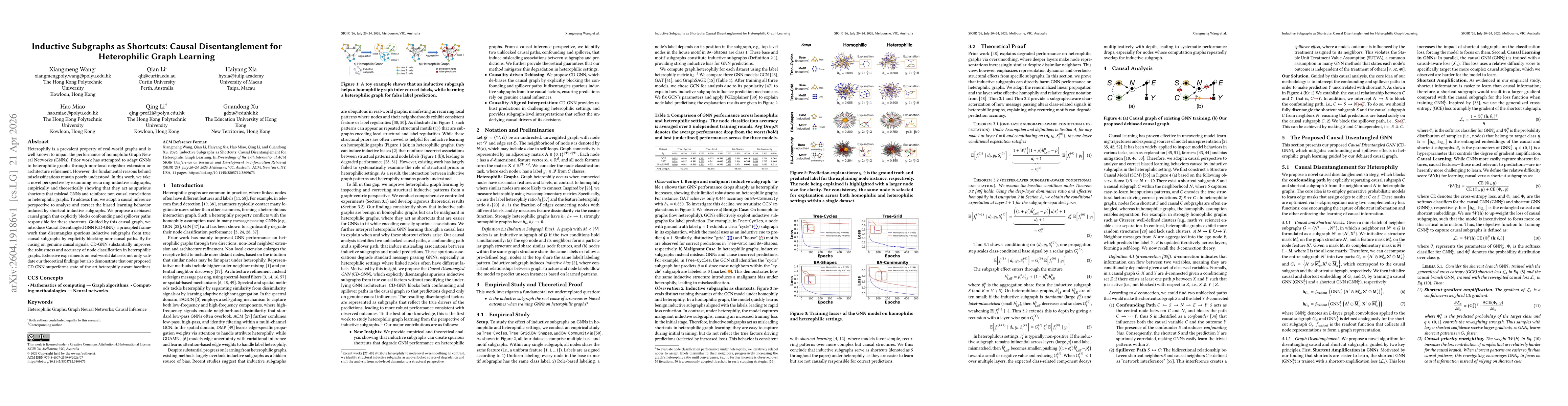 Thumbnail for Inductive Subgraphs as Shortcuts: Causal Disentanglement for Heterophilic Graph Learning