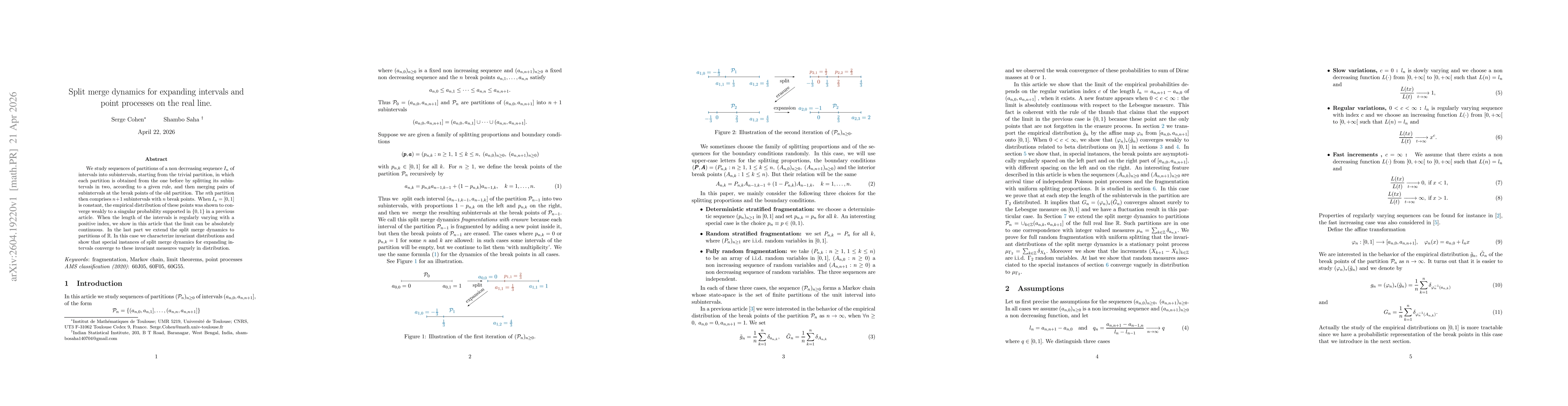 Thumbnail for Split merge dynamics for expanding intervals and point processes on the real line
