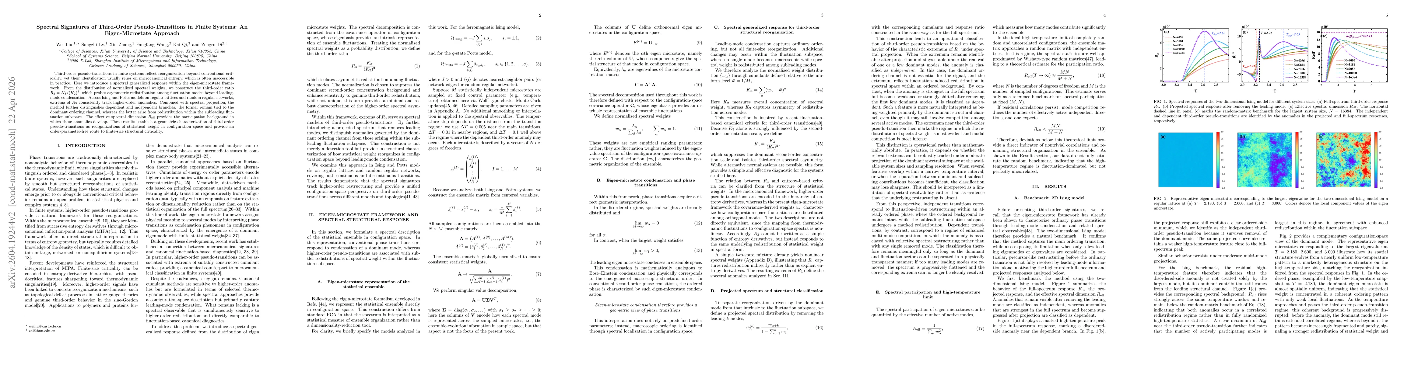 Thumbnail for Spectral Signatures of Third-Order Pseudo-Transitions in Finite Systems: An Eigen-Microstate Approach