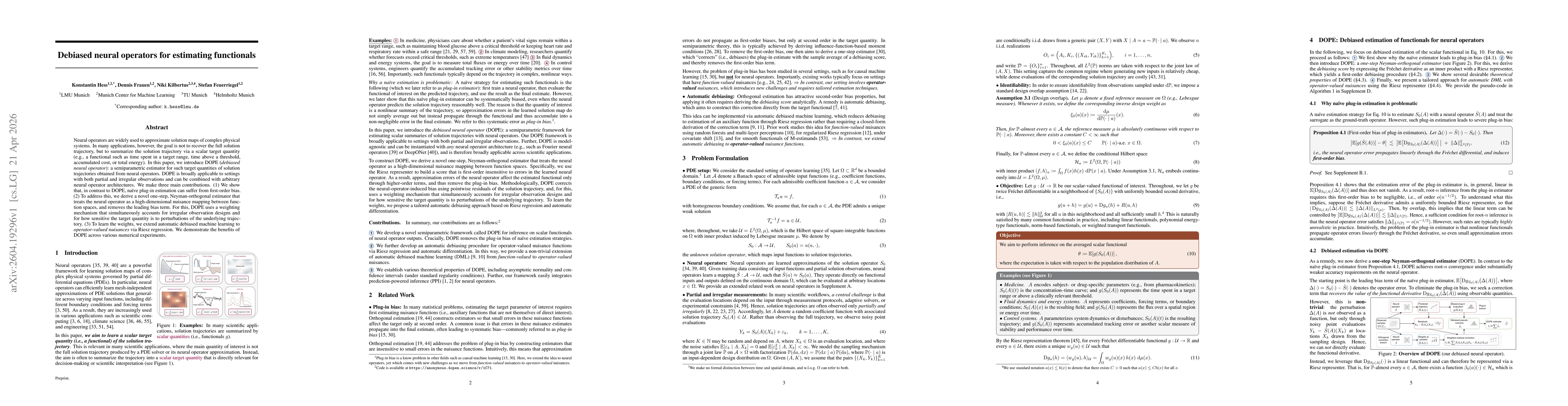 Thumbnail for Debiased neural operators for estimating functionals