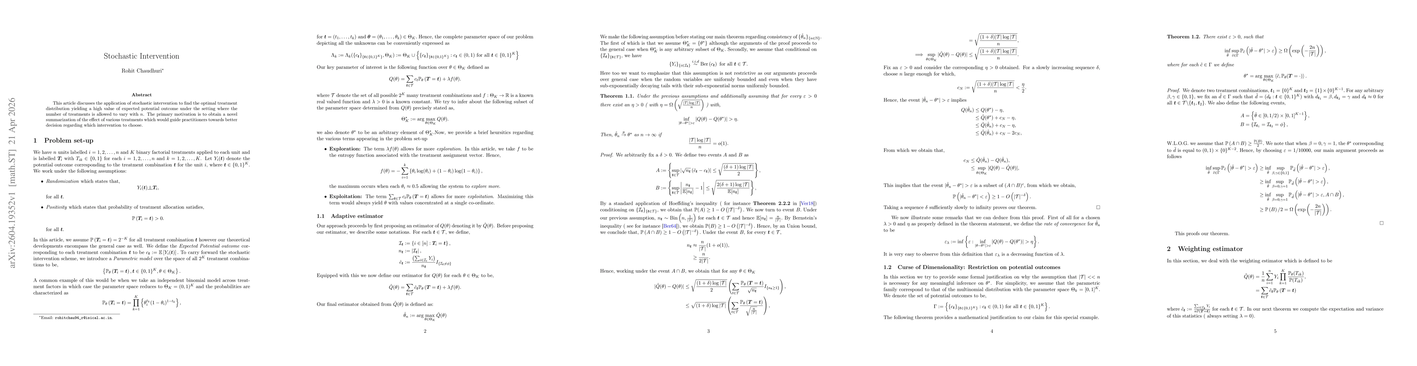 Thumbnail for Stochastic Intervention