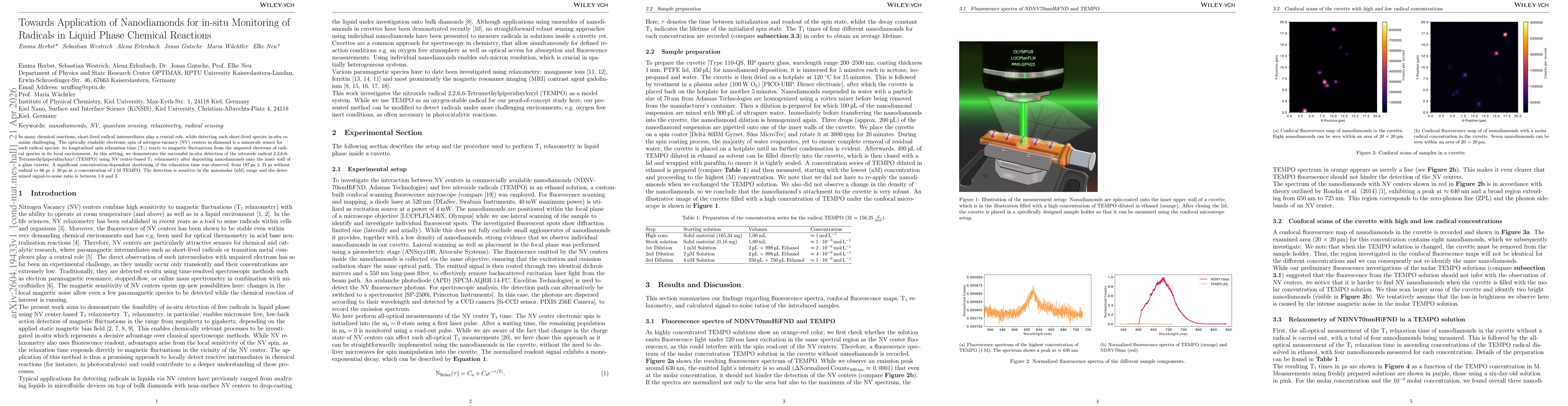 Thumbnail for Towards Application of Nanodiamonds for in-situ Monitoring of Radicals in Liquid Phase Chemical Reactions