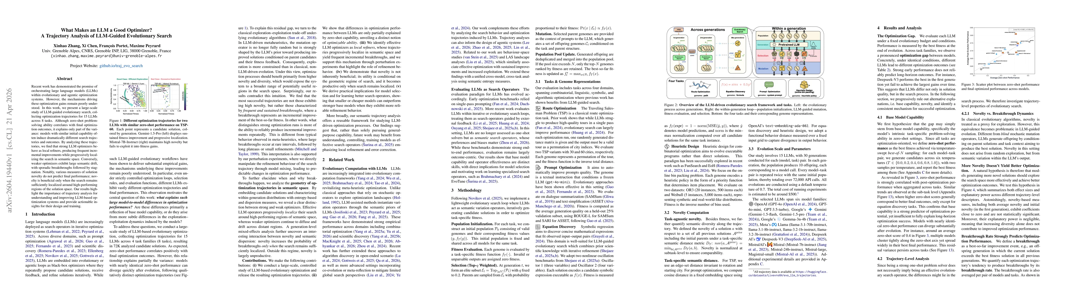 Thumbnail for What Makes an LLM a Good Optimizer? A Trajectory Analysis of LLM-Guided Evolutionary Search