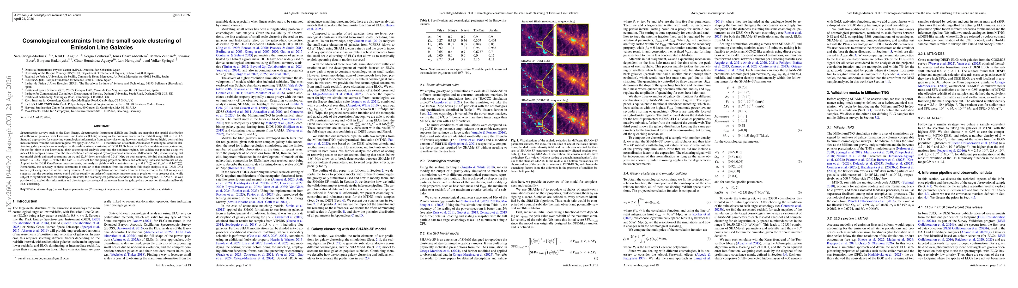 Thumbnail for Cosmological constraints from the small scale clustering of Emission Line Galaxies