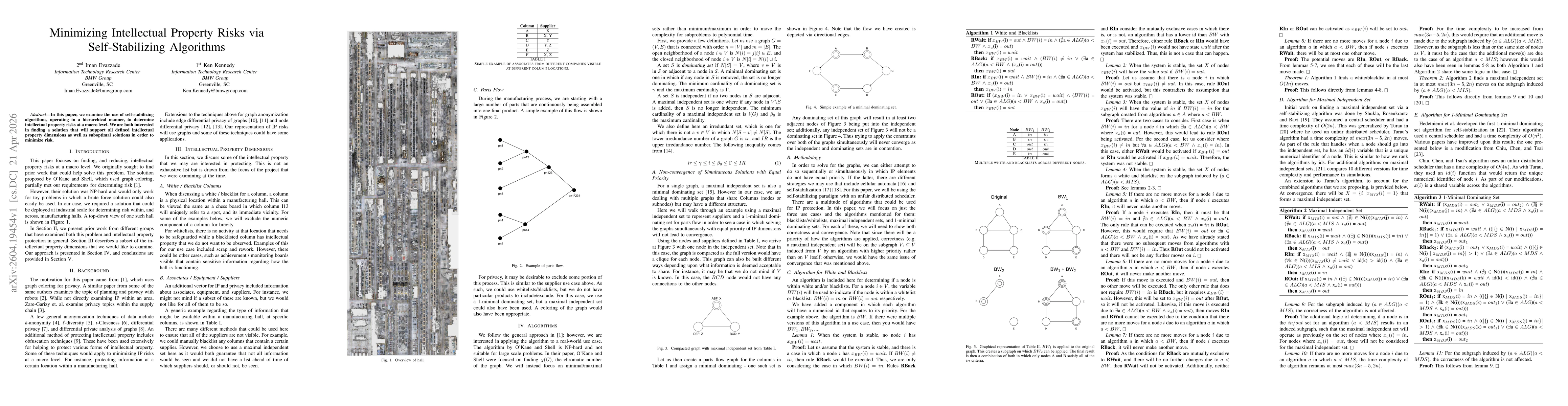 Thumbnail for Minimizing Intellectual Property Risks via Self-Stabilizing Algorithms