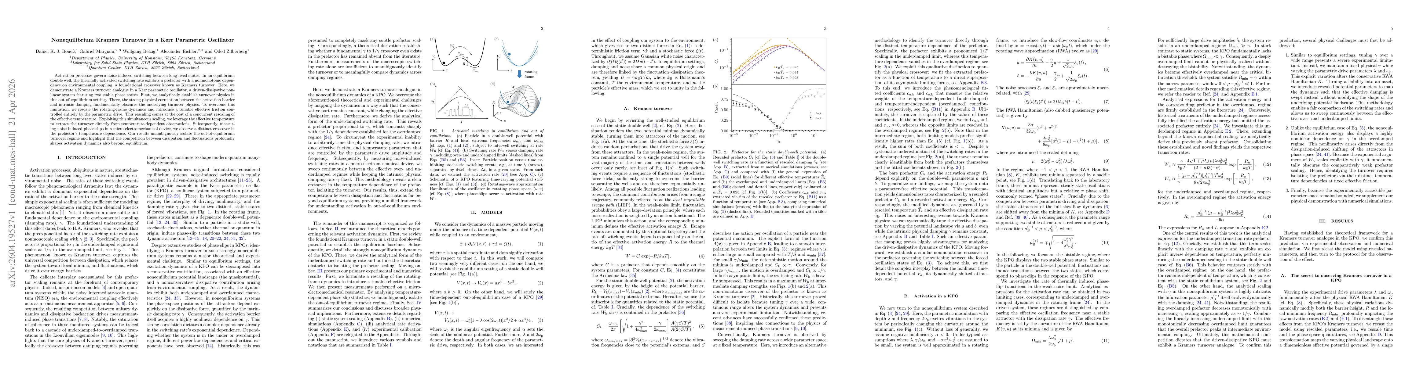 Thumbnail for Nonequilibrium Kramers Turnover in a Kerr Parametric Oscillator