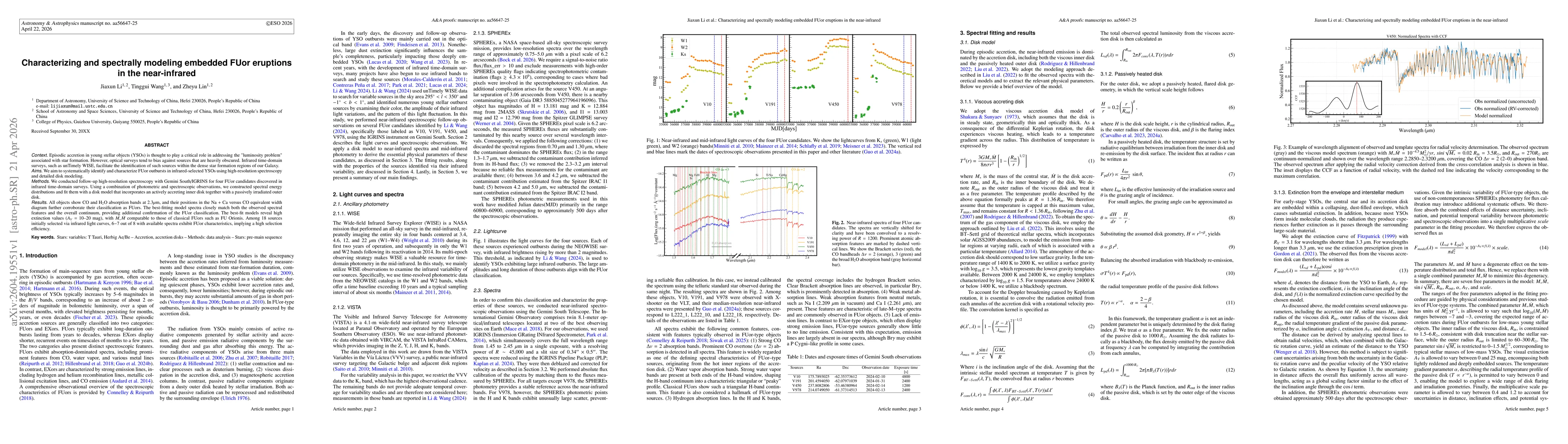 Thumbnail for Characterizing and spectrally modeling embedded FUor eruptions in the near-infrared