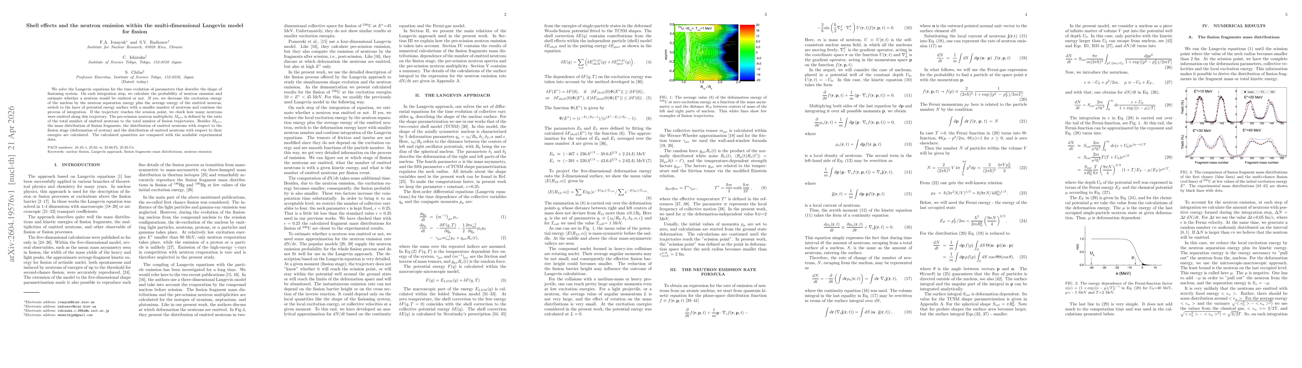 Thumbnail for Shell effects and the neutron emission within the multi-dimensional Langevin model for fission