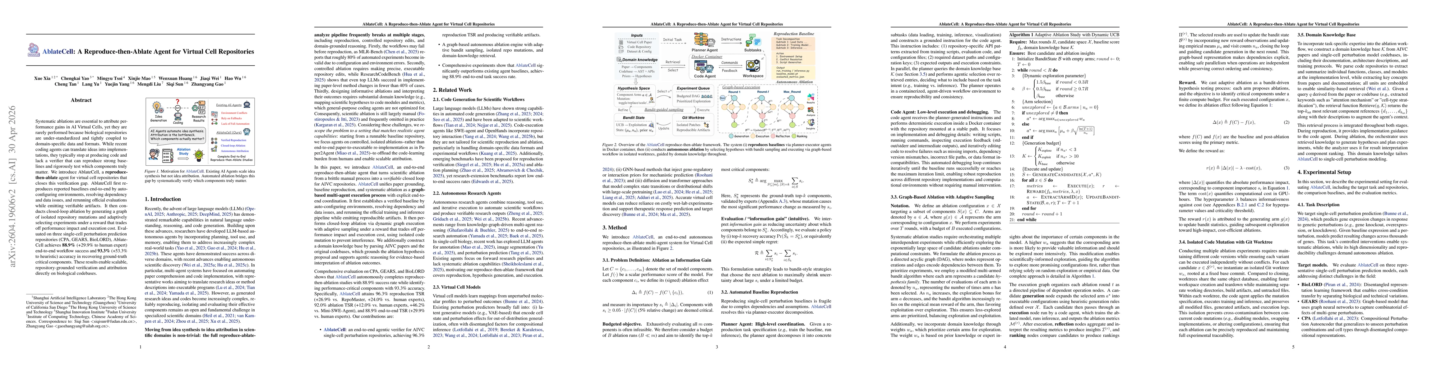 Thumbnail for AblateCell: A Reproduce-then-Ablate Agent for Virtual Cell Repositories