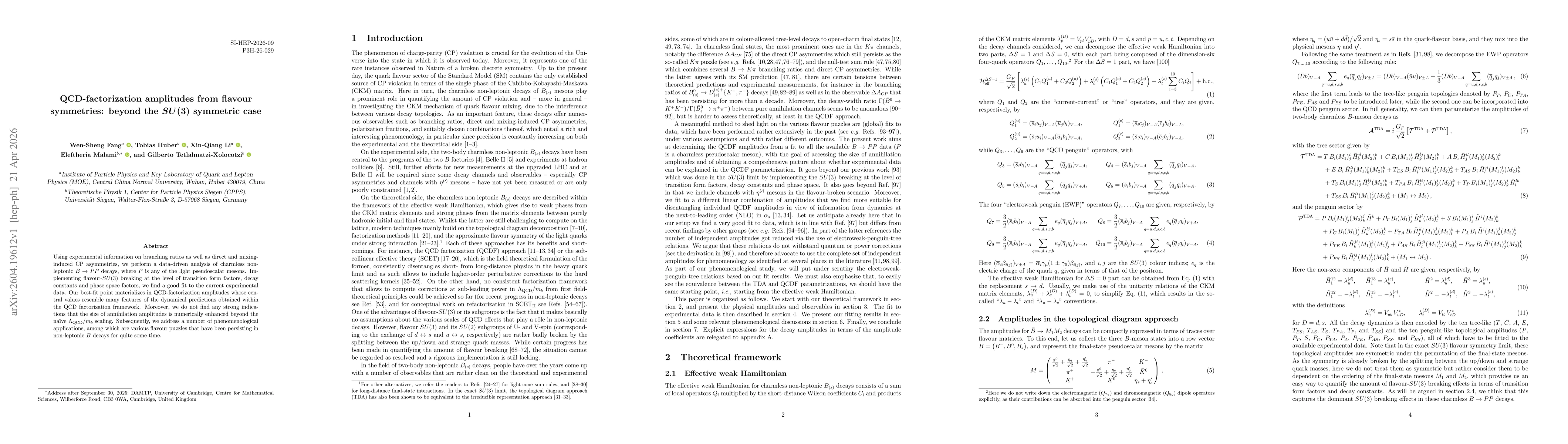 Thumbnail for QCD-factorization amplitudes from flavour symmetries: beyond the $SU(3)$ symmetric case