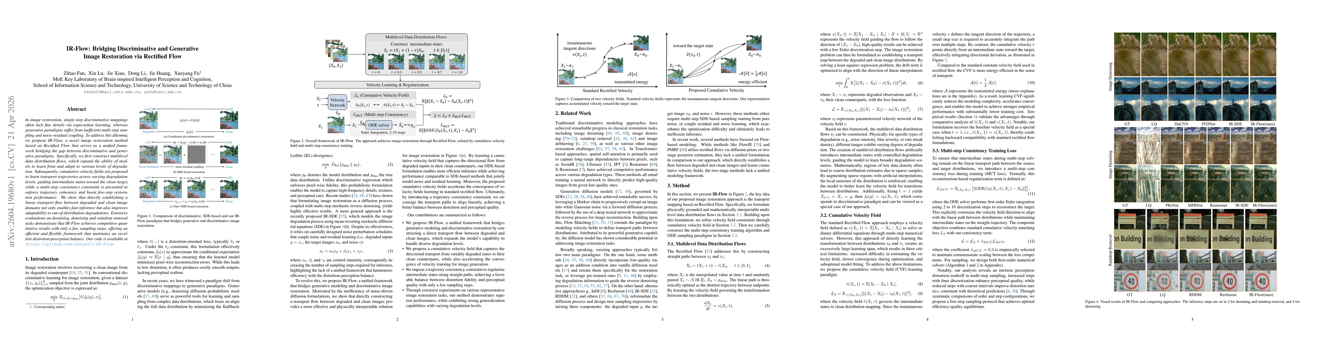 Thumbnail for IR-Flow: Bridging Discriminative and Generative Image Restoration via Rectified Flow