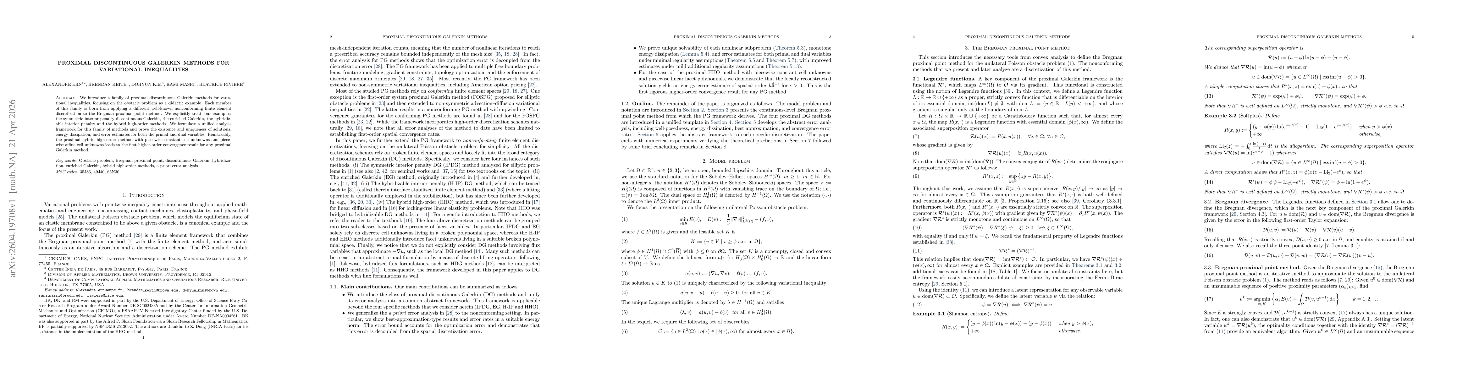 Thumbnail for Proximal Discontinuous Galerkin Methods for Variational Inequalities