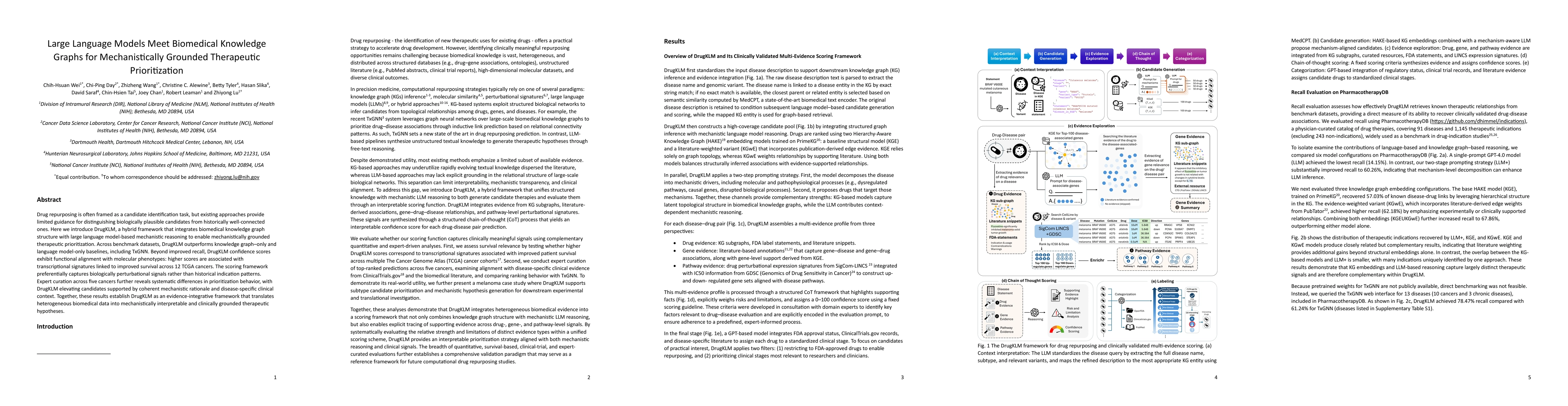 Thumbnail for Large Language Models Meet Biomedical Knowledge Graphs for Mechanistically Grounded Therapeutic Prioritization