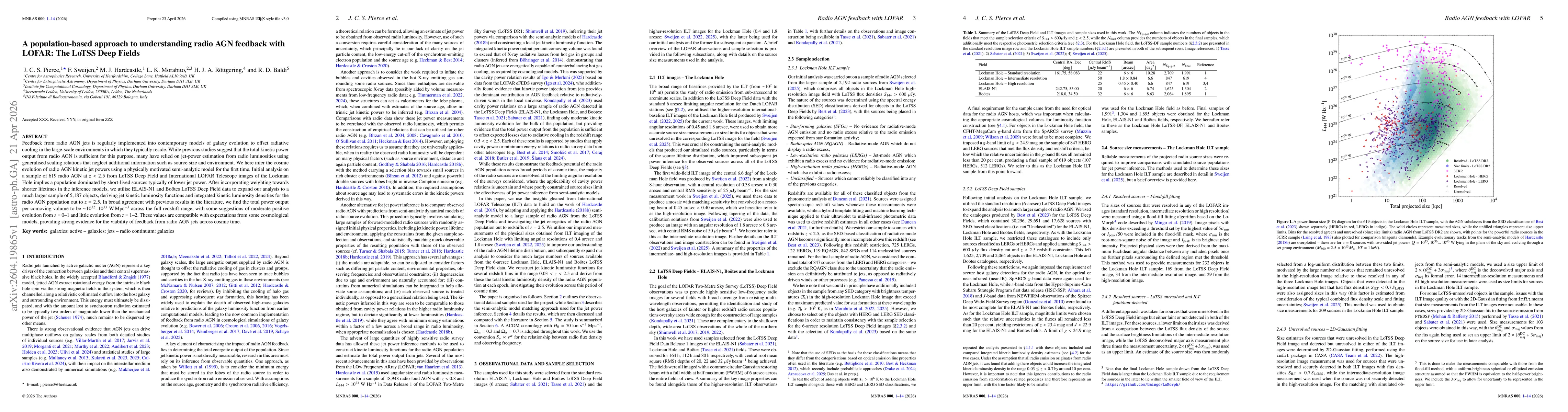 Thumbnail for A population-based approach to understanding radio AGN feedback with LOFAR: The LoTSS Deep Fields
